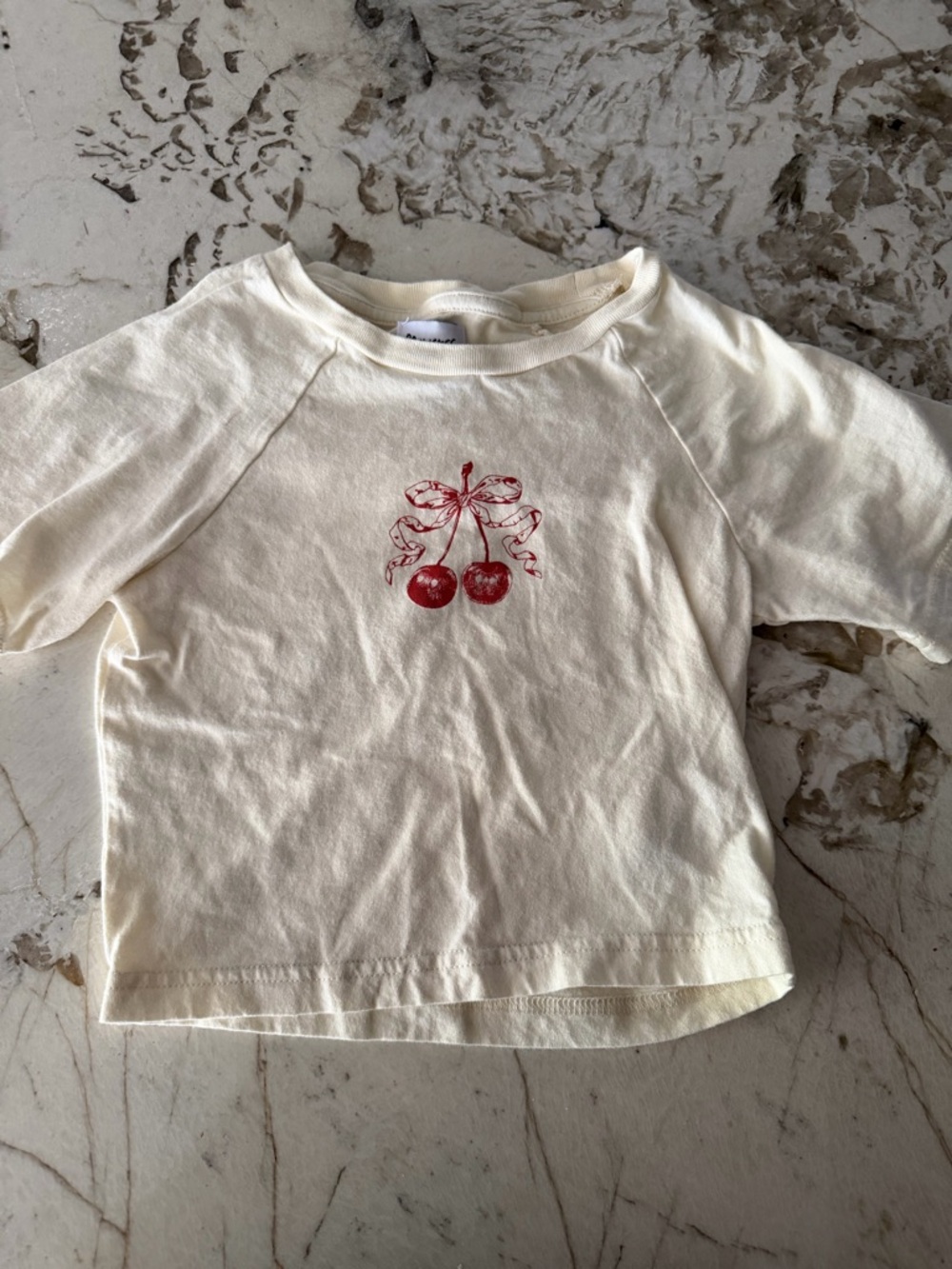 Princess Polly Crop with Cherry & Bow